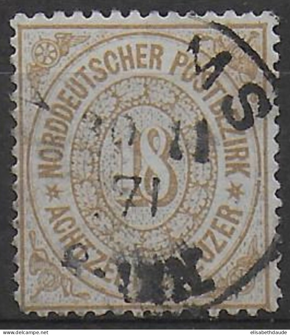 ALLEMAGNE DU NORD - YT N°22 OBLITERE TB (SIGNE BRUN) - COTE = 2000 EUR - Usati