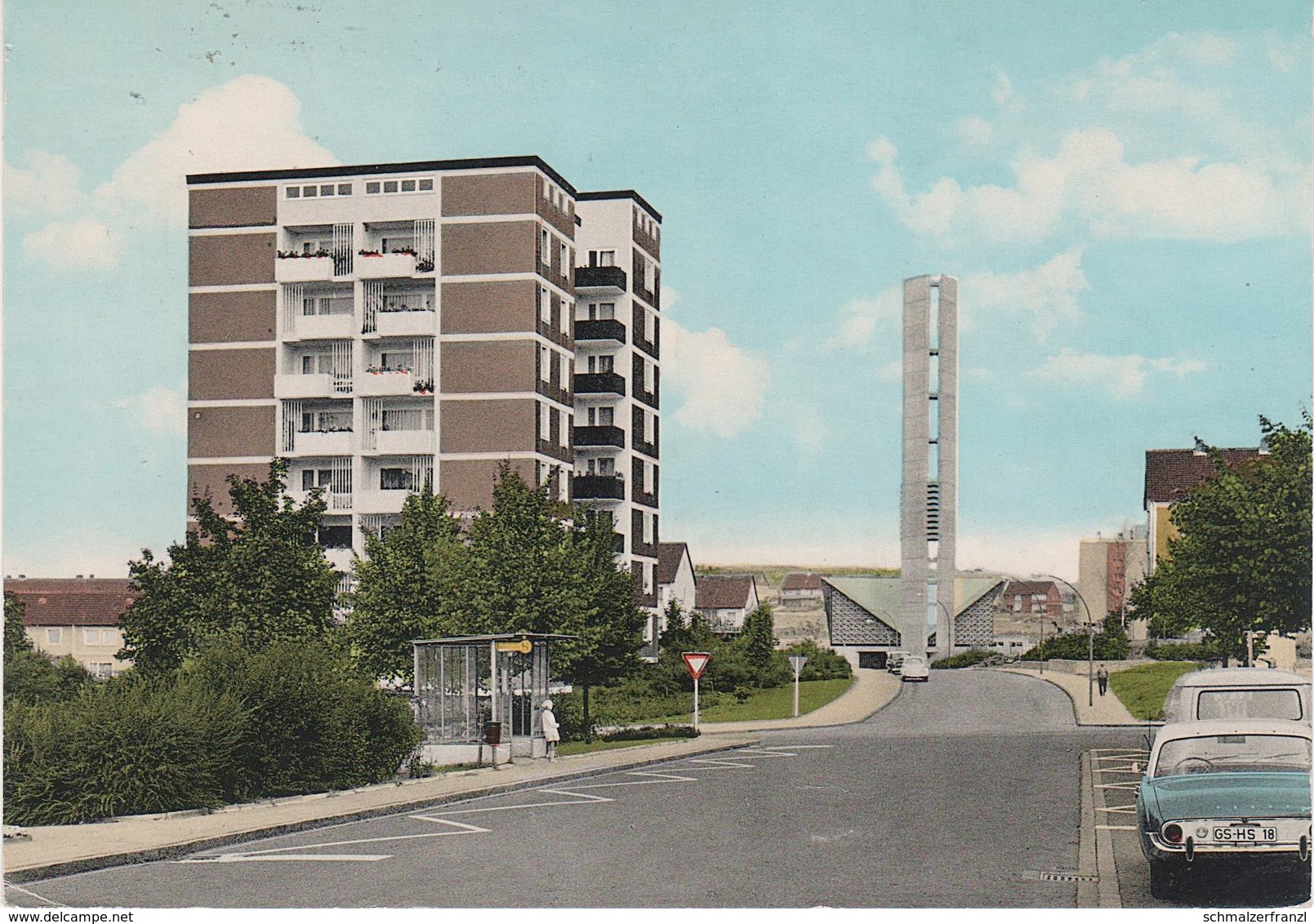 AK Salzgitter Südstadt Eichendorffstraße Hasenspringweg Bus Haltestelle Heilige Dreifaltigkeit Kirche Eichendorffplatz - Salzgitter