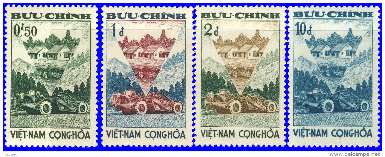 Vietnam Sud 1961 ~ YT 184 à 187** - Réforme Rurale - Vietnam