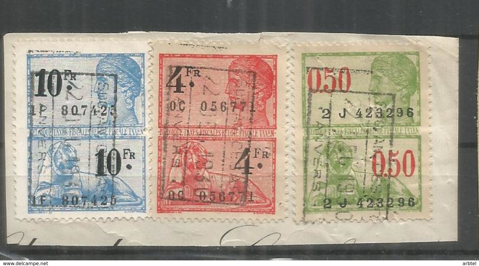 BELFICA SELLO FICAL TAX REVENUE - Stamps