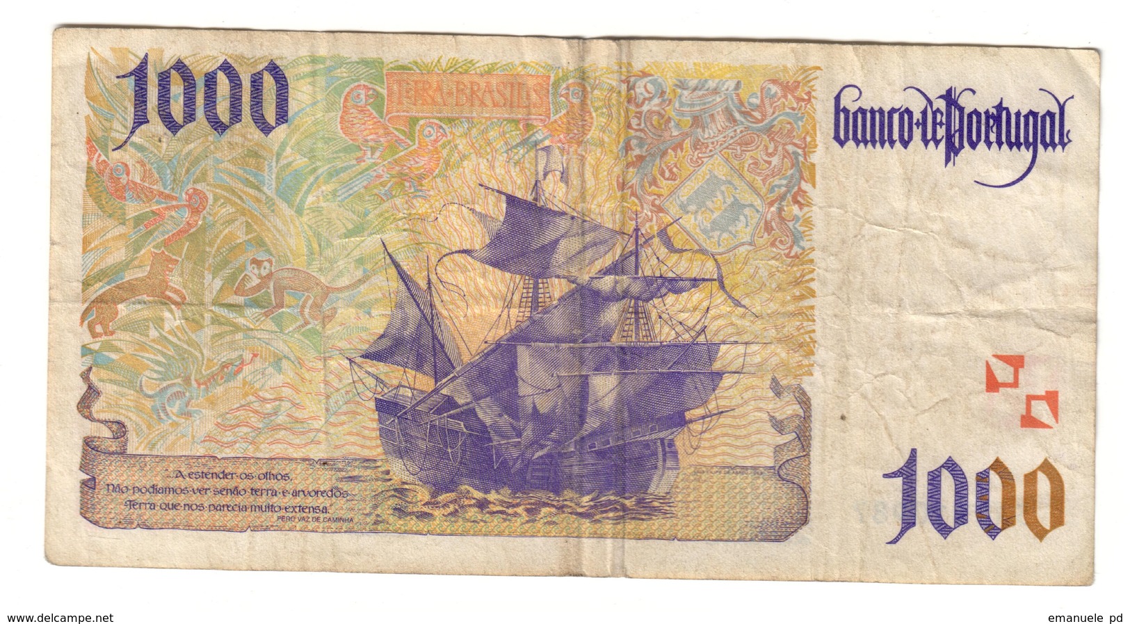 Portugal 1000 Escudos 31/10/1996 *L* - Portogallo