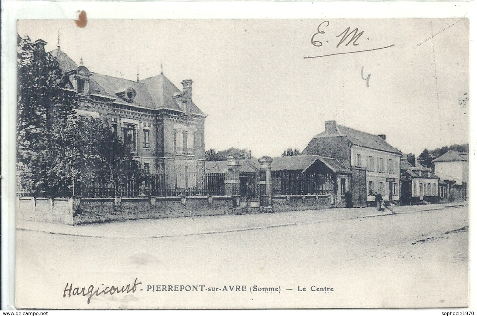 SOMME - 80 - PIERREPONT SUR AVRE - HARGICOURT - Le Centre - Autres & Non Classés