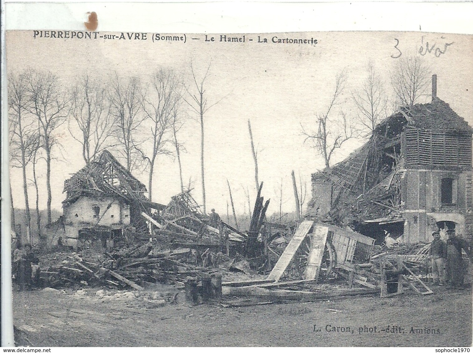 SOMME - 80 - PIERREPONT SUR AVRE - LE HAMEL - La Cartonnerie - Carte Coupée - Autres & Non Classés