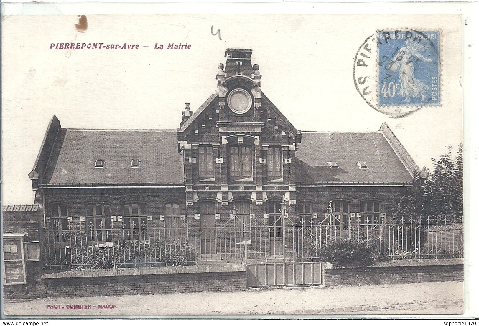 SOMME - 80 - PIERREPONT SUR AVRE - La Mairie - Autres & Non Classés