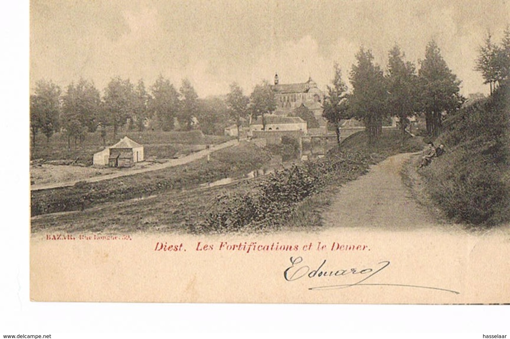 Diest - Les Fortifications Et Le Demer - 1901 - Diest