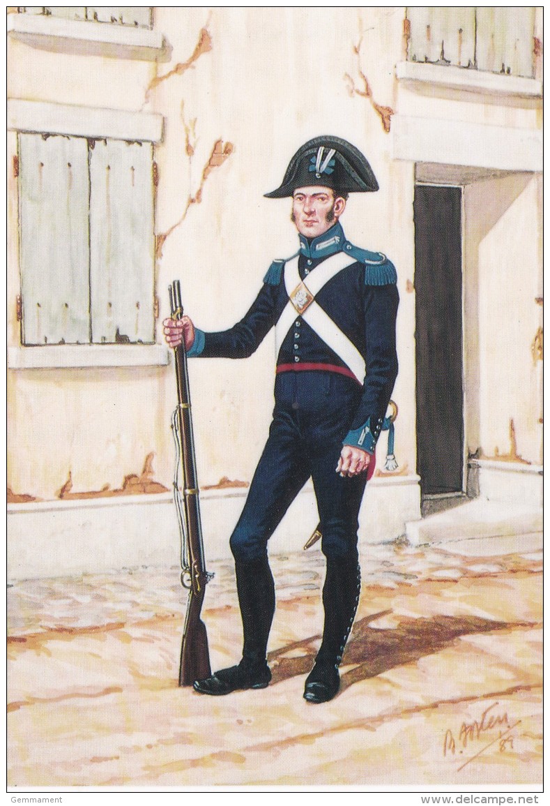 CARABINIERI OF ITALY - CARABIBIER OF FOOT -1814 - Uniforms