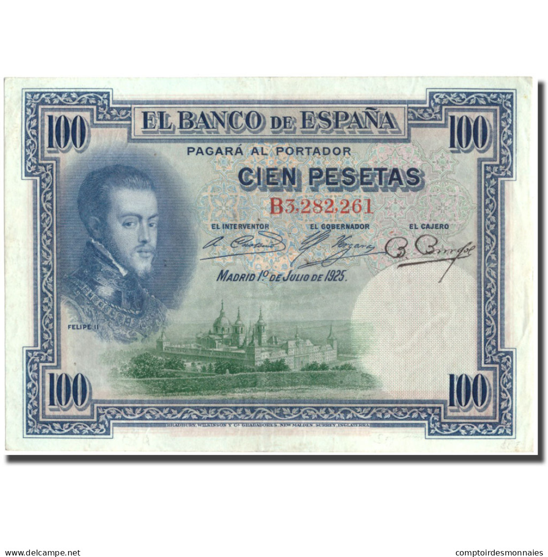 Billet, Espagne, 100 Pesetas, 1925, 1925-07-01, KM:69b, TTB - 100 Peseten