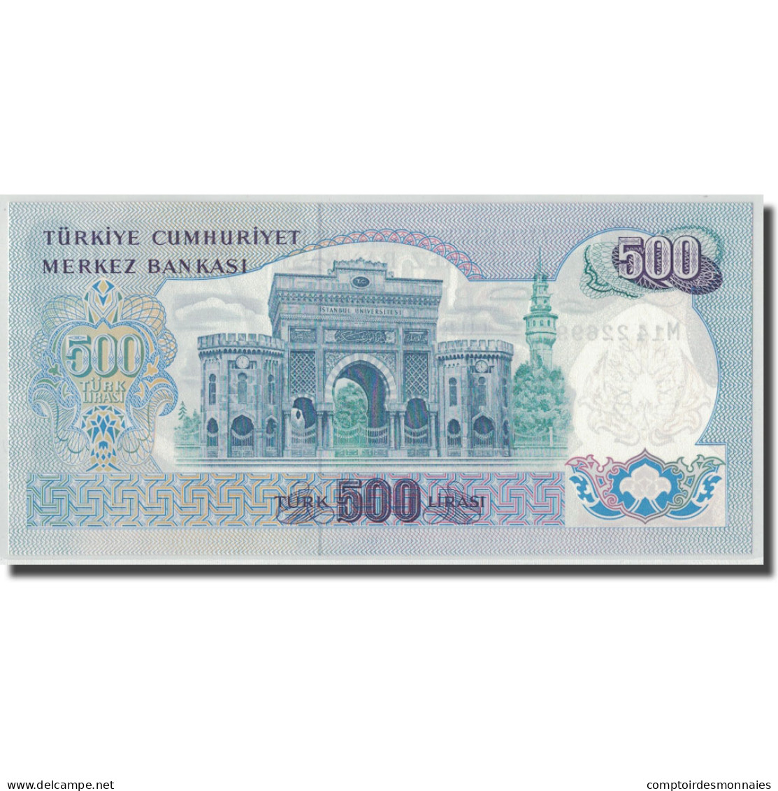 Billet, Turquie, 500 Lira, L.1970, 1970-01-26, KM:190, NEUF - Turquie