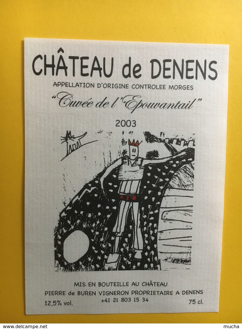 8544 - Château De Denens Cuvée De L'Epouvantail 2003 Suisse - Autres & Non Classés