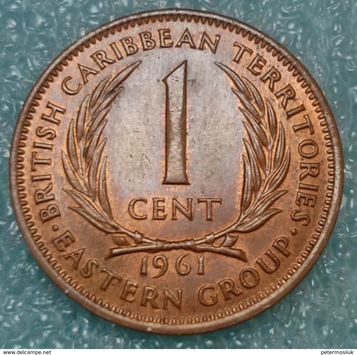 Eastern Caribbean 1 Cent, 1961 -0315 - Territoires Britanniques Des Caraïbes