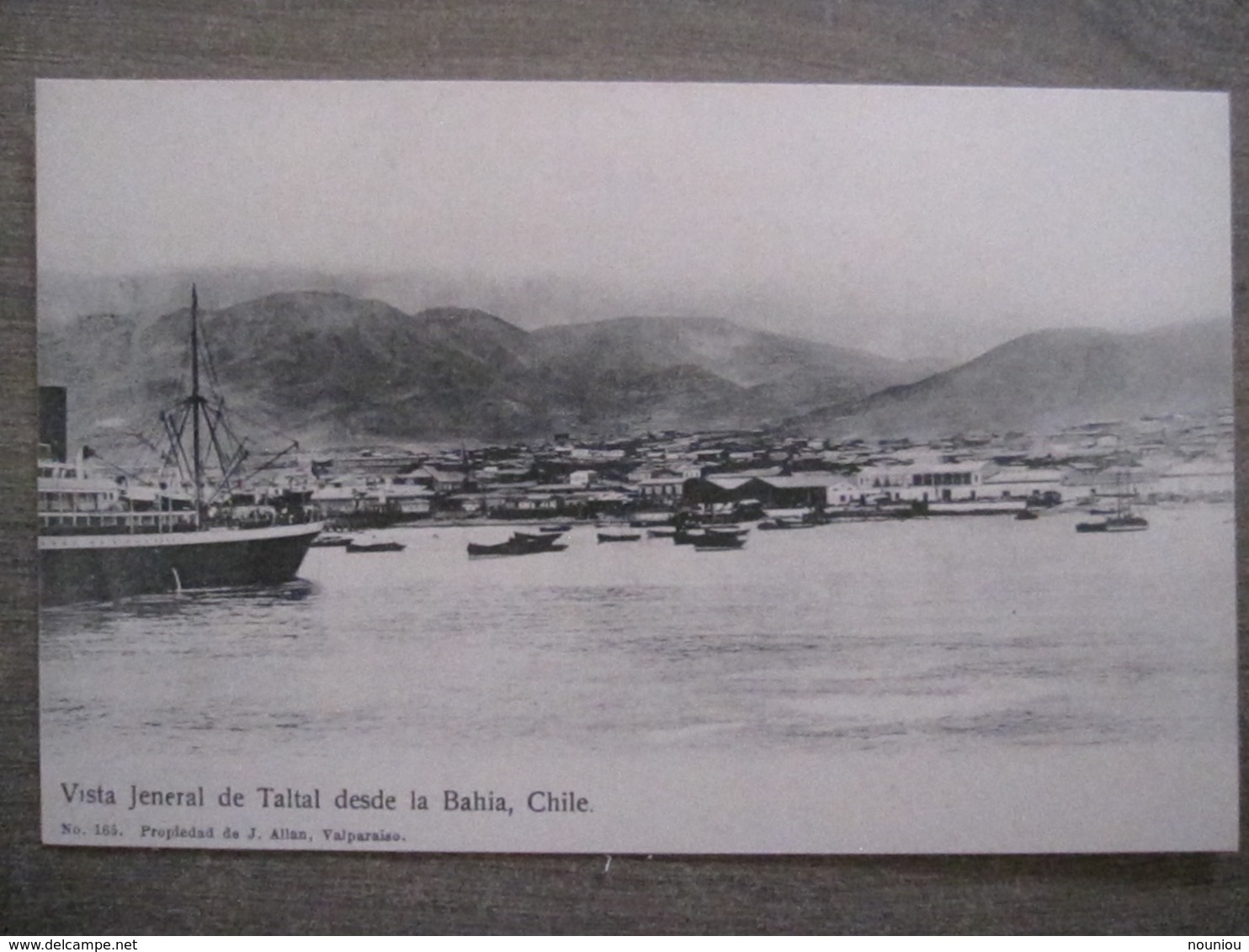 Tarjeta Postal - Chile Chili - Vista General De Taltal Desde La Bahia - J. Allan Valparaiso 165 - Chili