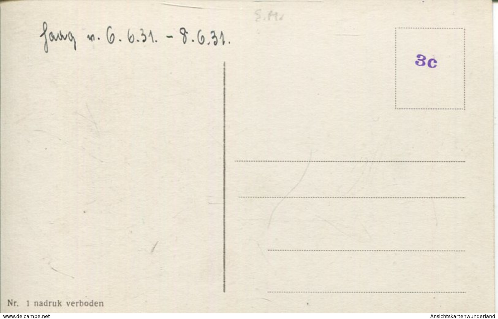 004385  Den Haag - Palais H. M. De Koningin  1931 - Den Haag ('s-Gravenhage)