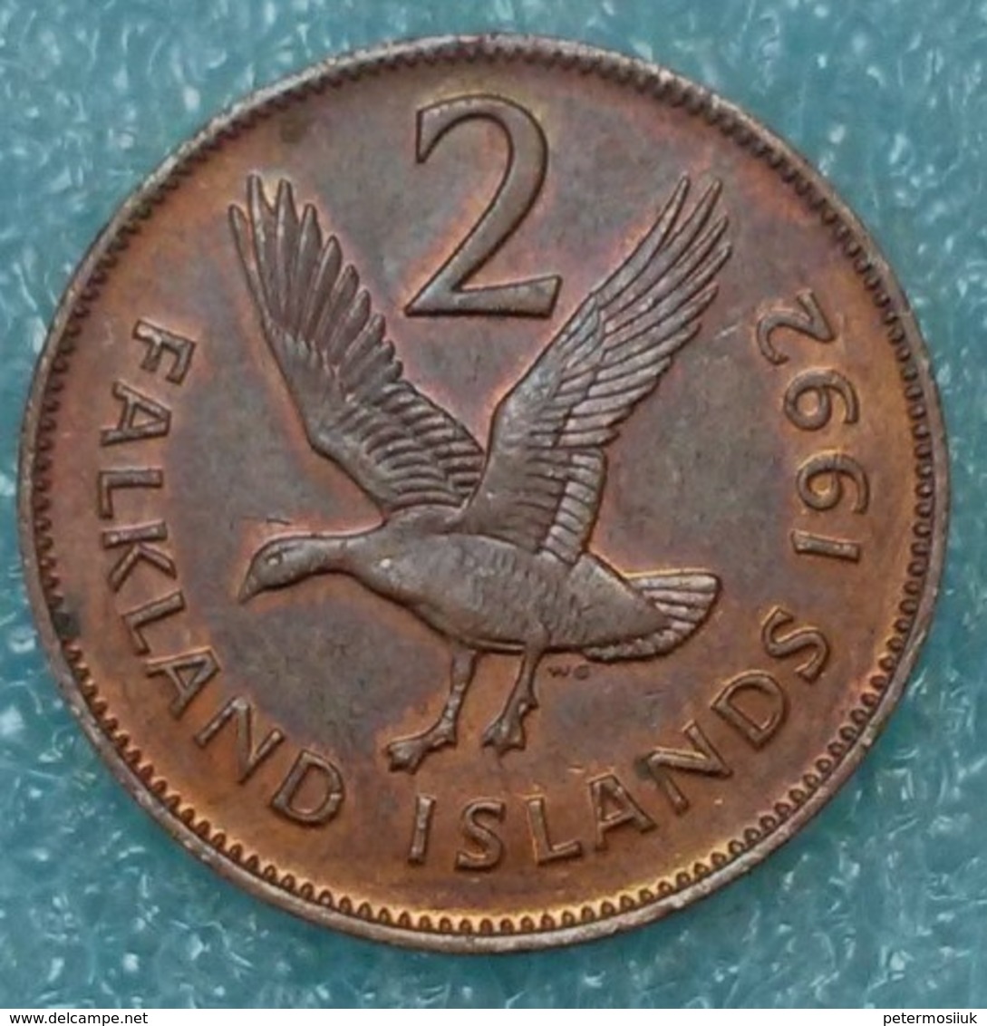 Falkland Islands 2 Pence, 1992 -1087 - Falkland