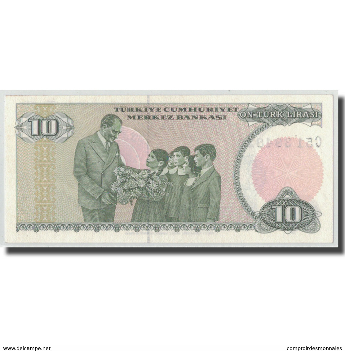 Billet, Turquie, 10 Lira, L.1970, 1970-01-26, KM:192, NEUF - Turquie