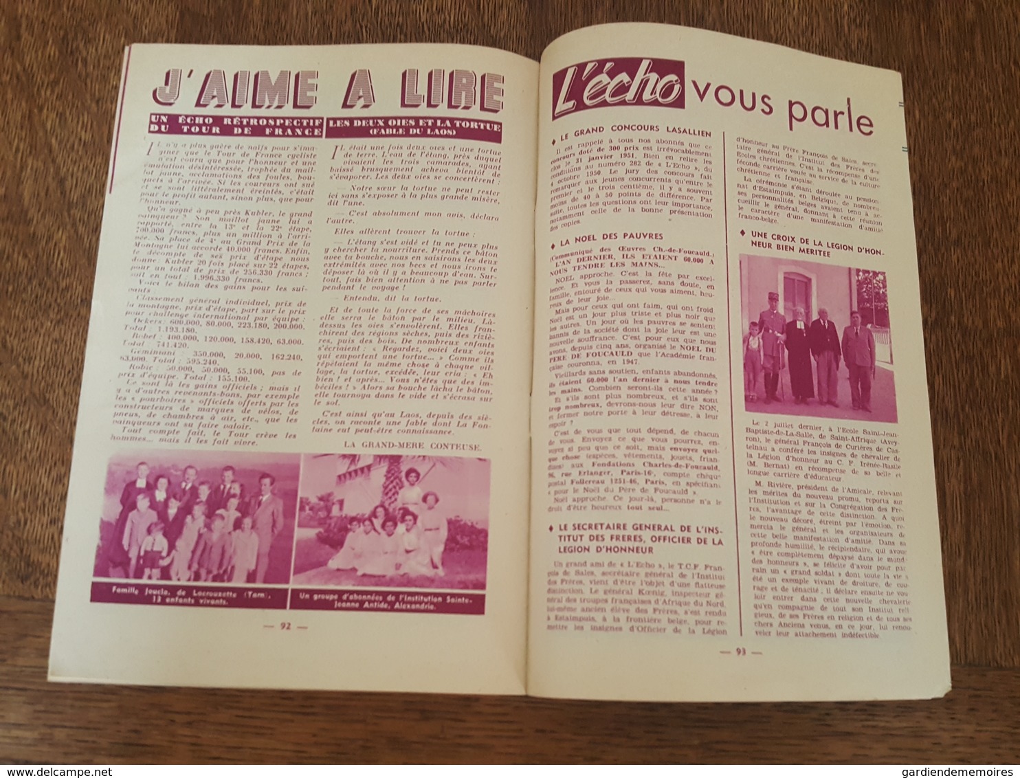 Noel 1950 - L’Écho de Bethléem - Remiremont - La Roche en Ardenne - Beauraing - Noel Cévenol - Lacrouzette, Alexandrie