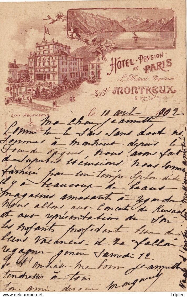 Montreux - Hotel Pension De Paris - Le Moinat - Montreux