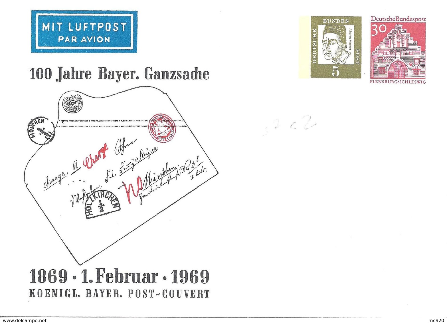 Allemagne Deutchland Entier Postal, Ganzsachen, Postal Stationery Enveloppe Privée Umschläge Private - Privé Briefomslagen - Ongebruikt