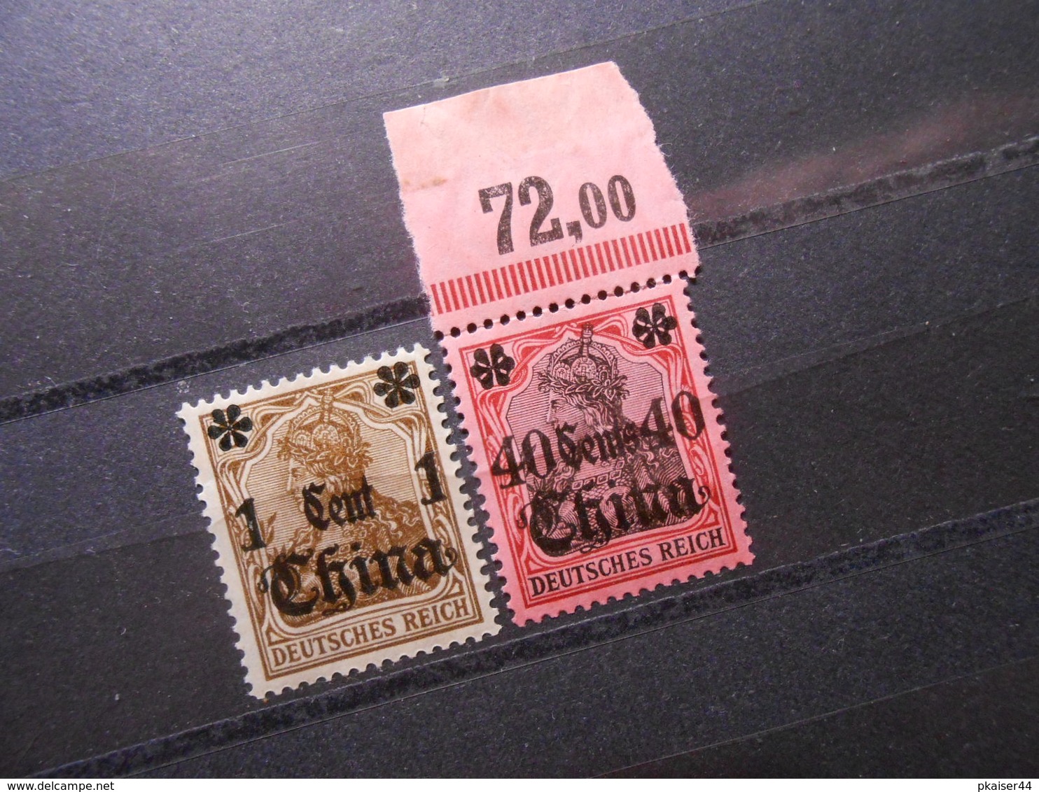 D.R.Mi 39 Lla / 43 L - 1C Auf 3PF*/40C Auf 80Pf(*) 1911  Deutsche Auslandspostämter (CHINA ) - MI 15,00 € - Chine (bureaux)