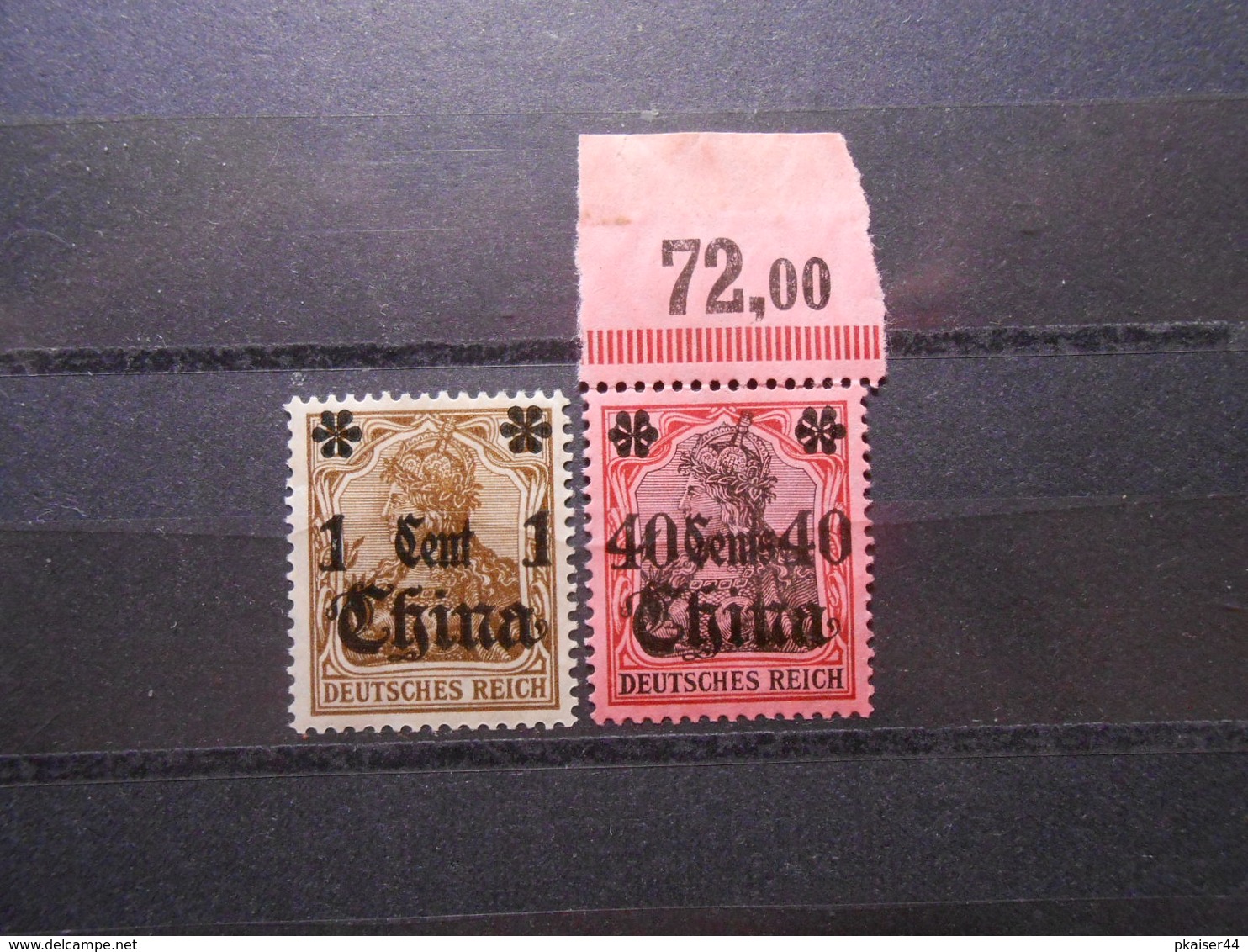 D.R.Mi 39 Lla / 43 L - 1C Auf 3PF*/40C Auf 80Pf(*) 1911  Deutsche Auslandspostämter (CHINA ) - MI 15,00 € - Chine (bureaux)