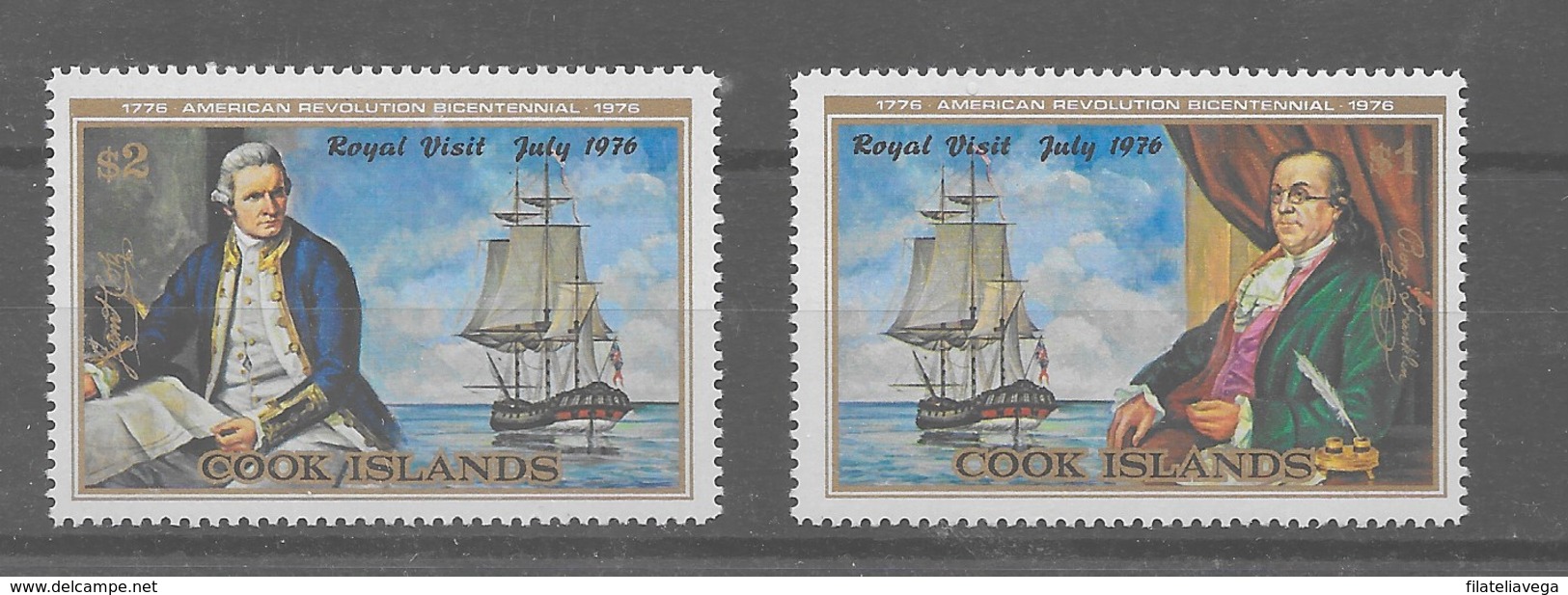 Serie De Islas Cook Nº Yvert 438/39 ** BARCOS (SHIPS) - Islas Cocos (Keeling)