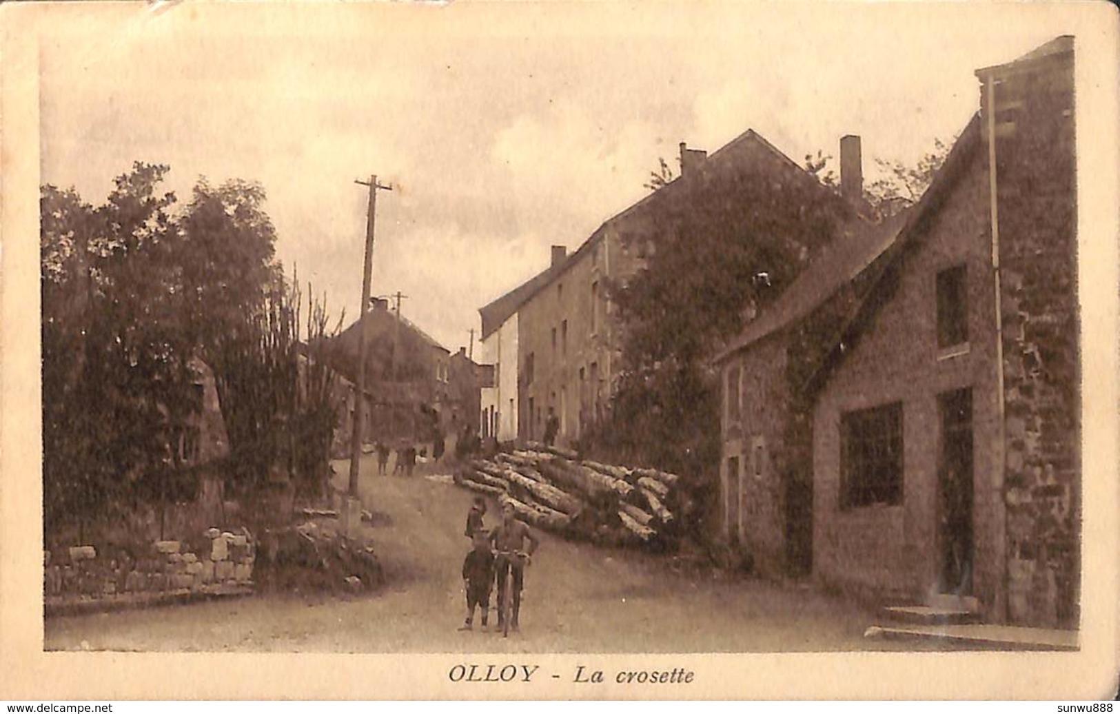 Olloy - La Crosette (animée, Rare, 1925, Ed. Joseph Schombroot) - Viroinval