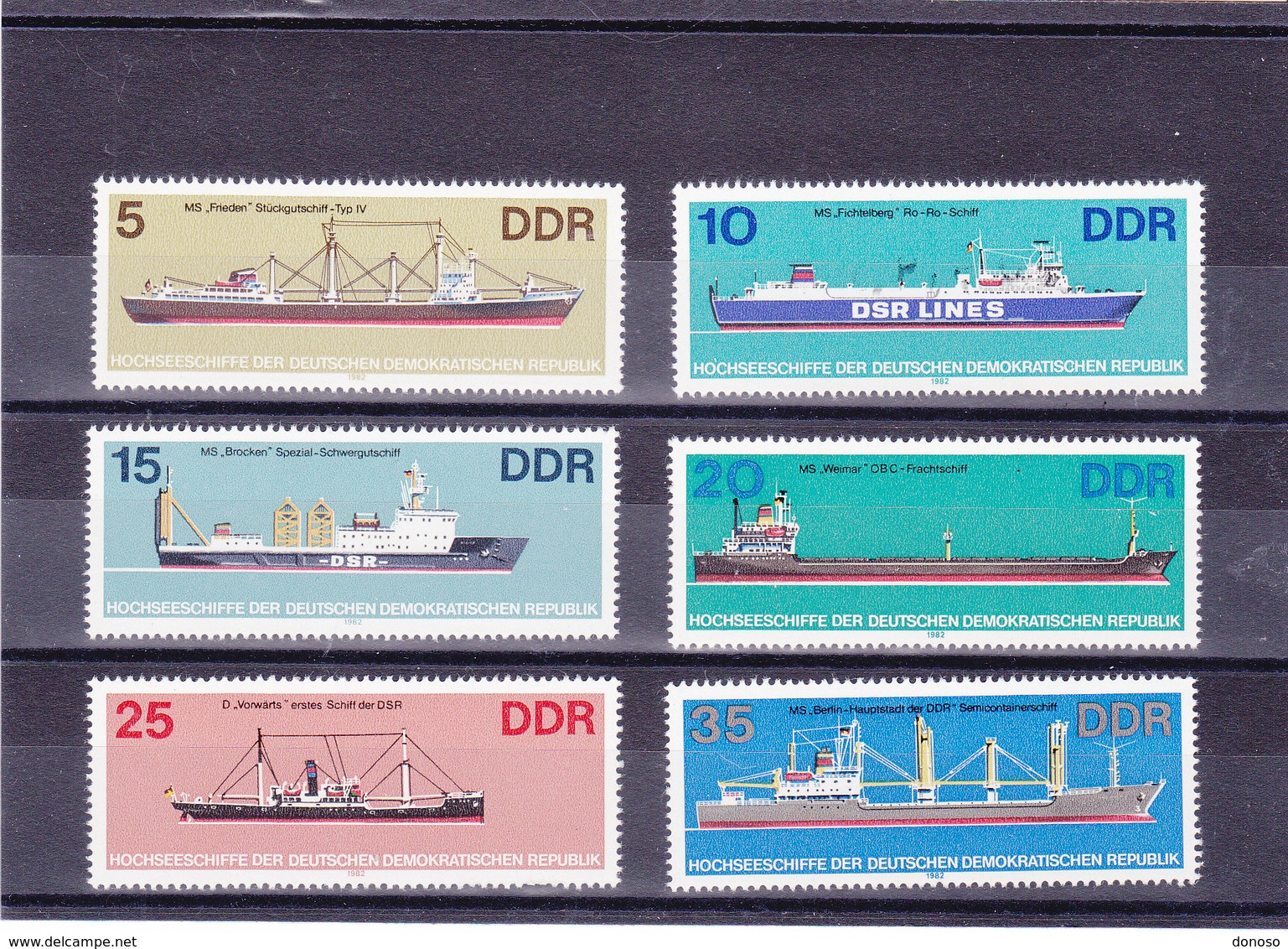 RDA 1982 BATEAUX Yvert 2358-2363  NEUF** MNH - Neufs