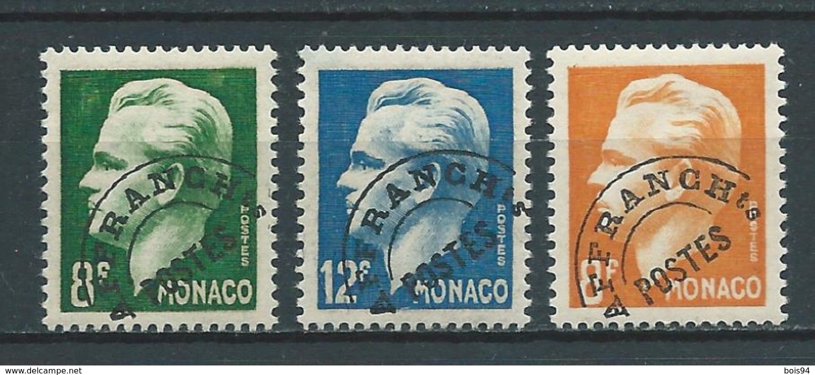 MONACO 1943/51 . Préoblitérés N°s 8 , 9 Et 10 . Neufs * (MH) - Préoblitérés