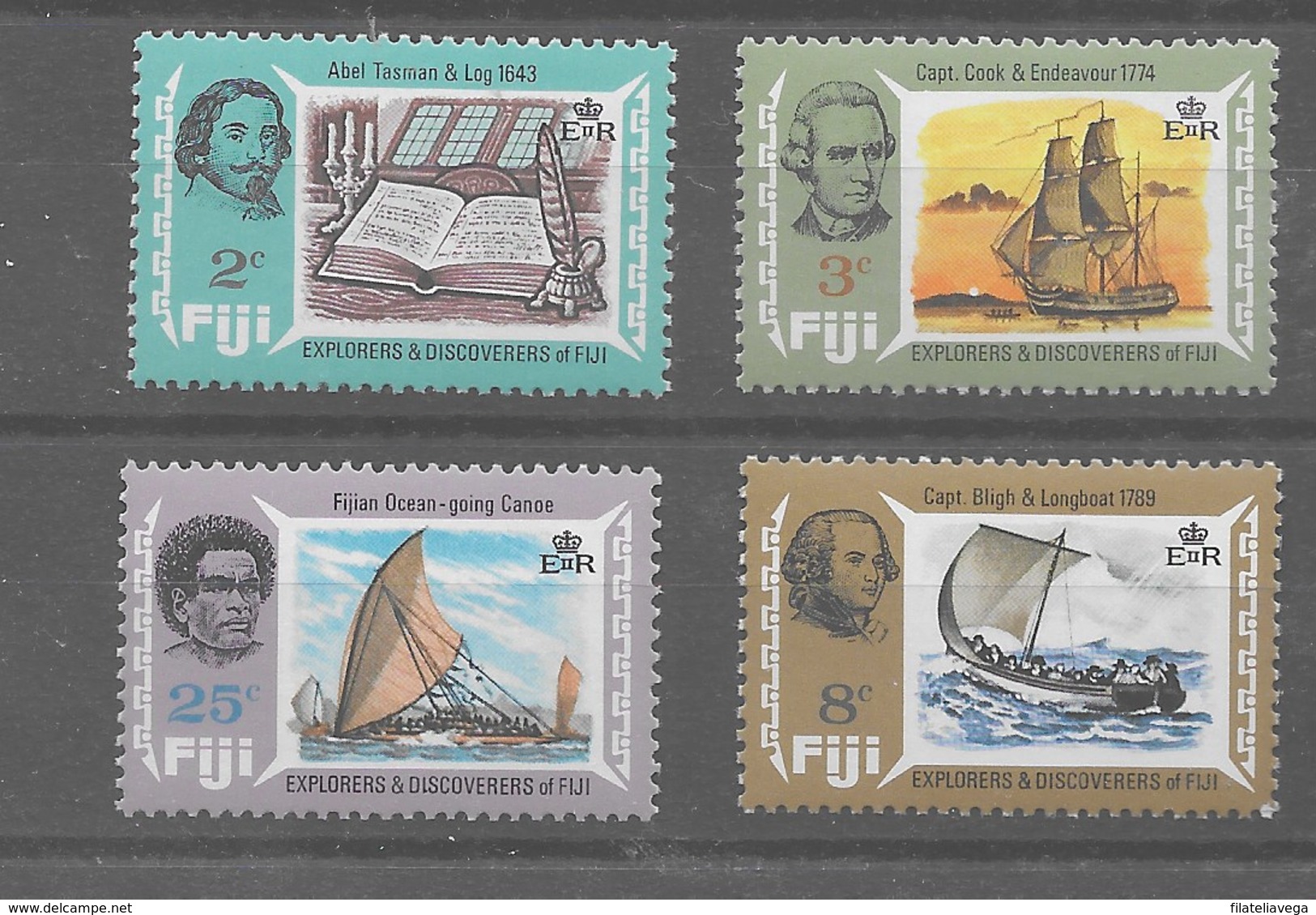 Serie De Fiji Nº Yvert 272/75 ** BARCOS (SHIPS) - Fiji (1970-...)