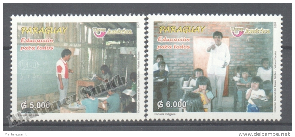 Paraguay 2007 Yvert 2988-89, América UPAEP, Education - MNH - Paraguay