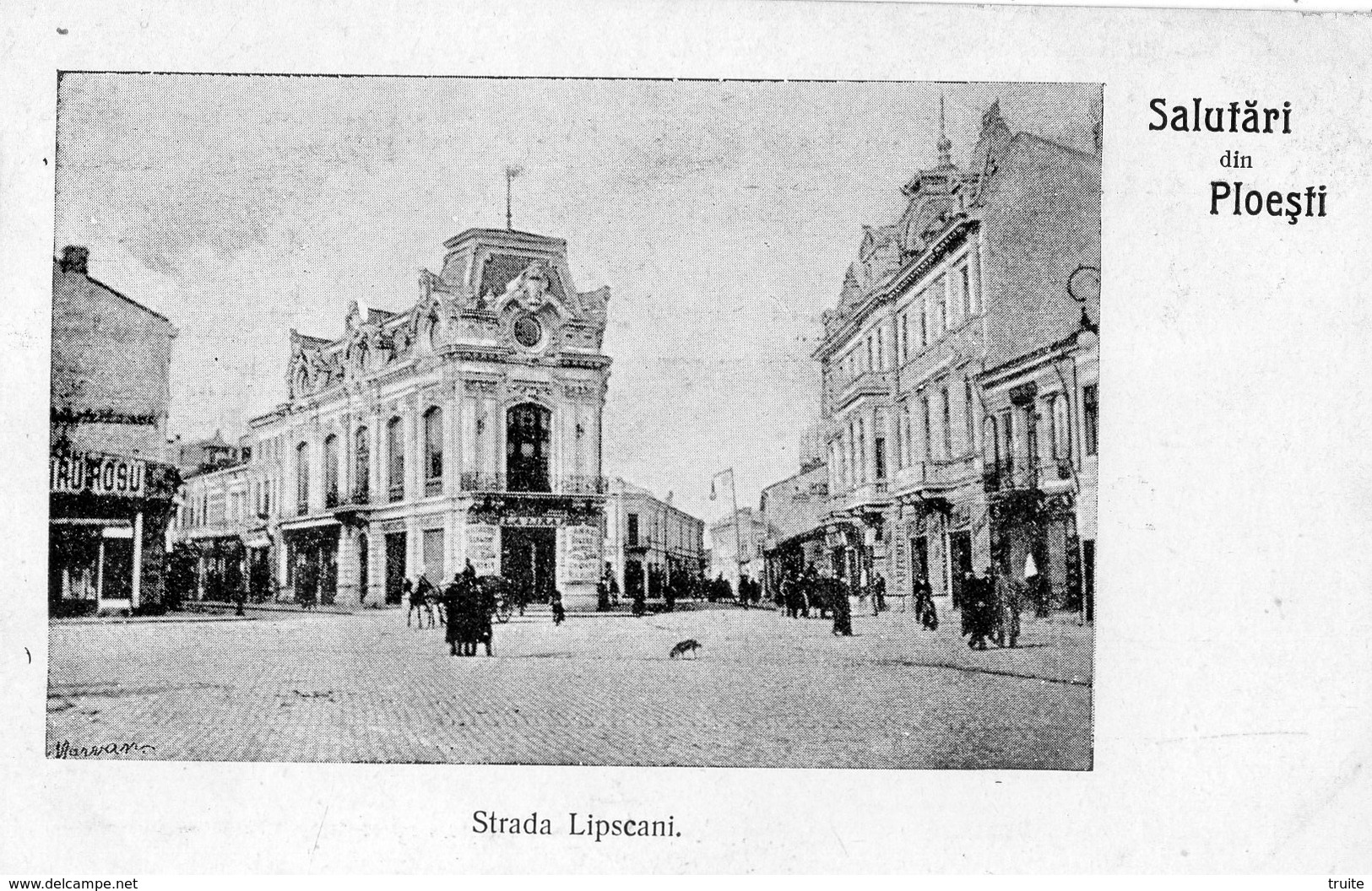 ROUMANIE SALUTARI DIN PLOIESTI (PLOESTI ) STRADA LIPSCANI (CARTE PRECURSEUR   ) - Roumanie