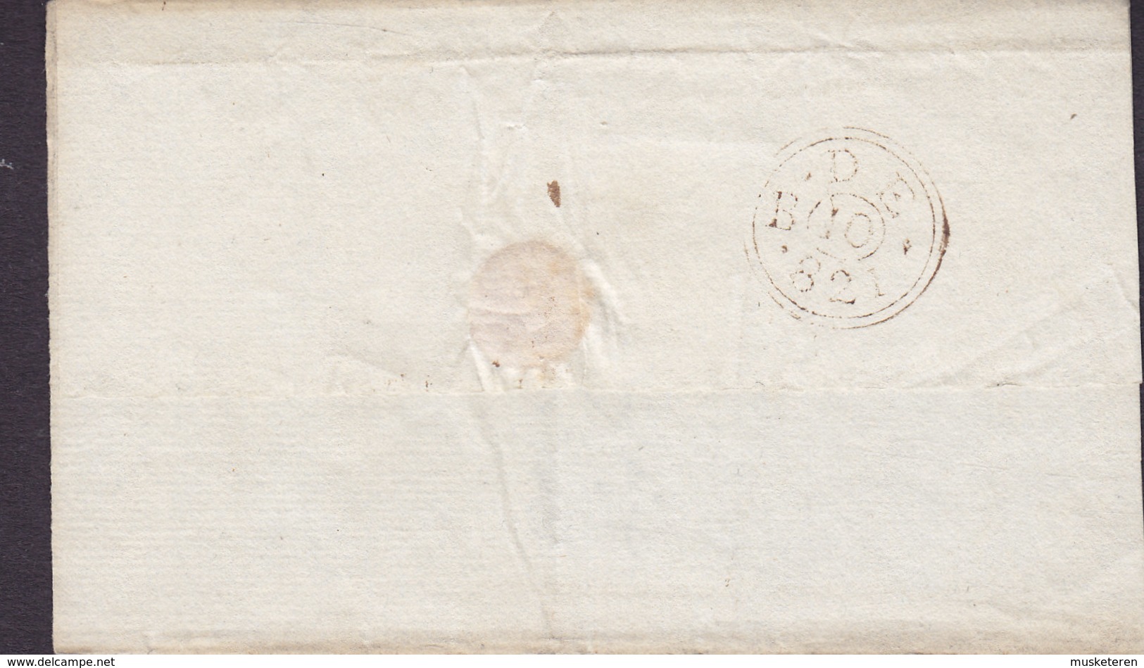 Great Britan Prephilately Robert Bayley Esq. 10th Dec. 1821 Cover Brief Circular B.D.E. 821 Cds. !! - ...-1840 Voorlopers