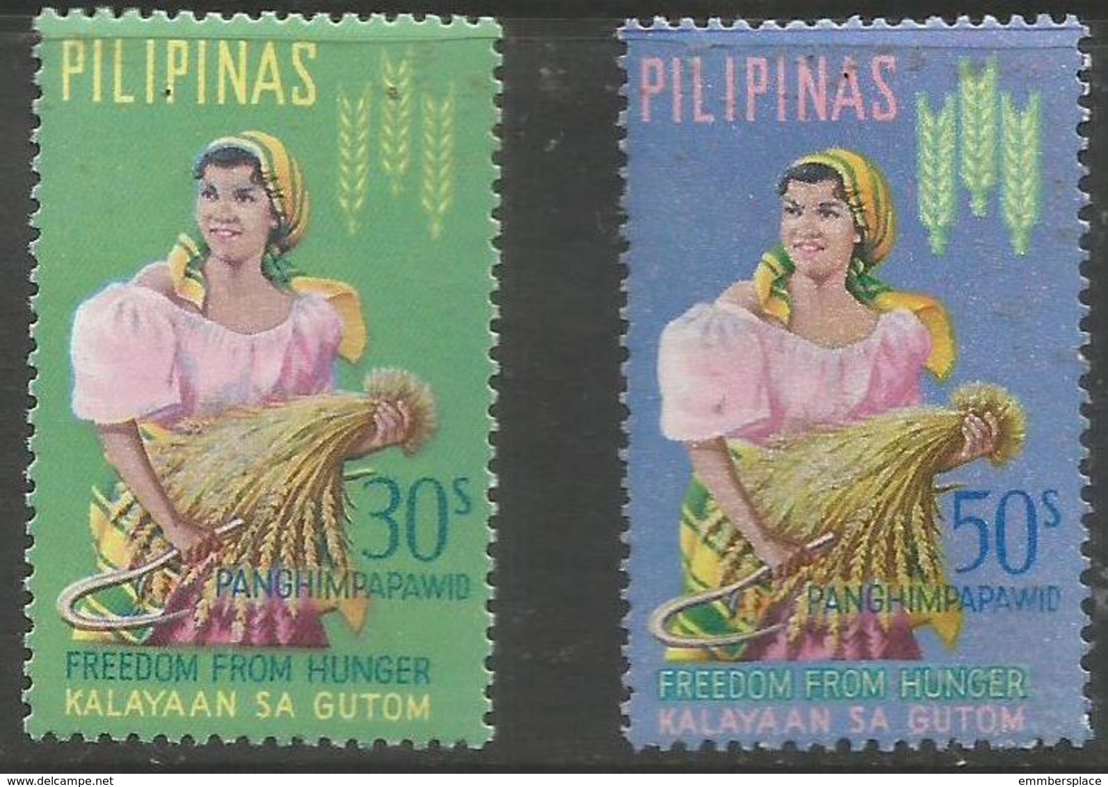 Philippines - 1963 Freedom From Hunger MNH **   Sc C88-9 - Philippines