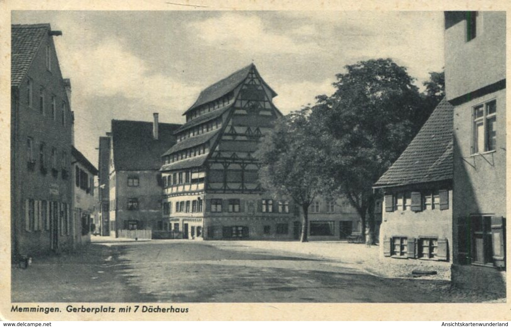 004397  Memmingen - Gerberplatz Mit 7 Dächerhaus - Memmingen