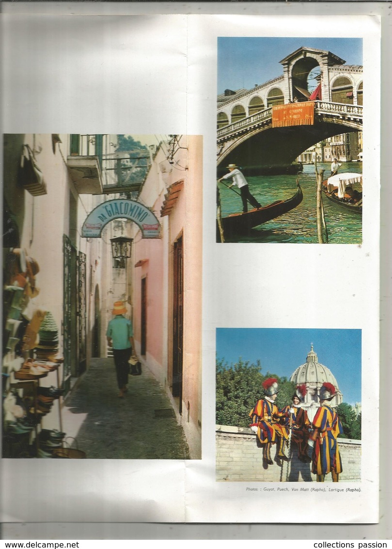 Dépliant Touristique, 24 Pages , Itale , AIR FRANCE , 5 Scans , Frais Fr :1.95 E - Dépliants Touristiques