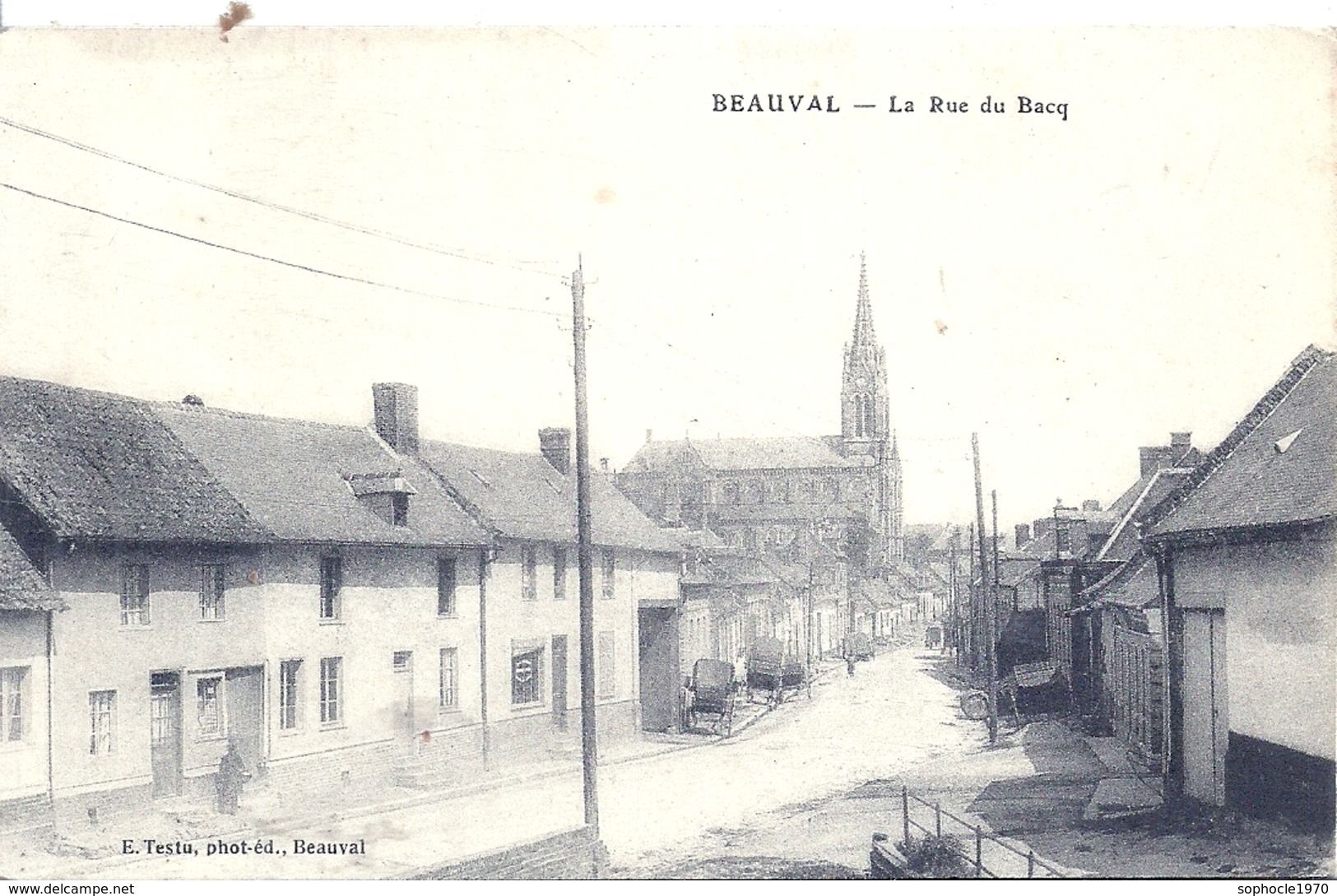 SOMME - 80 - BEAUVAL - La Rue Du Bacq - Beauval