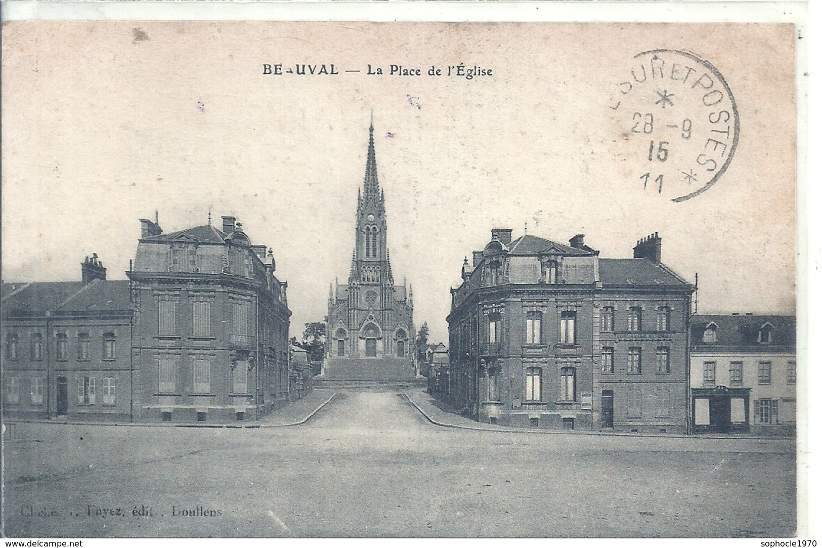 SOMME - 80 - BEAUVAL - Place De L'église - Beauval