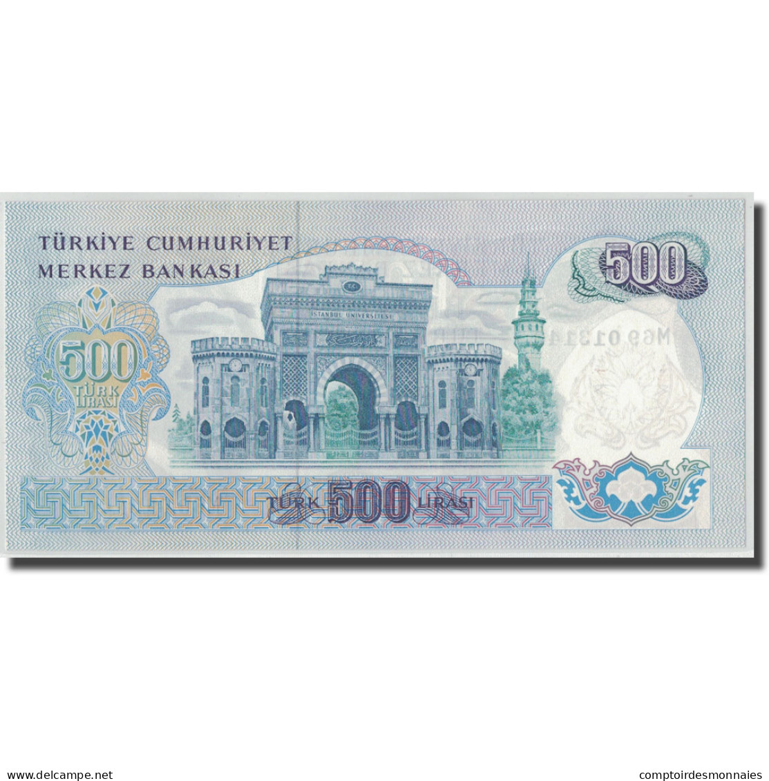 Billet, Turquie, 500 Lira, L.1970, 1970-01-26, KM:190, NEUF - Turquie