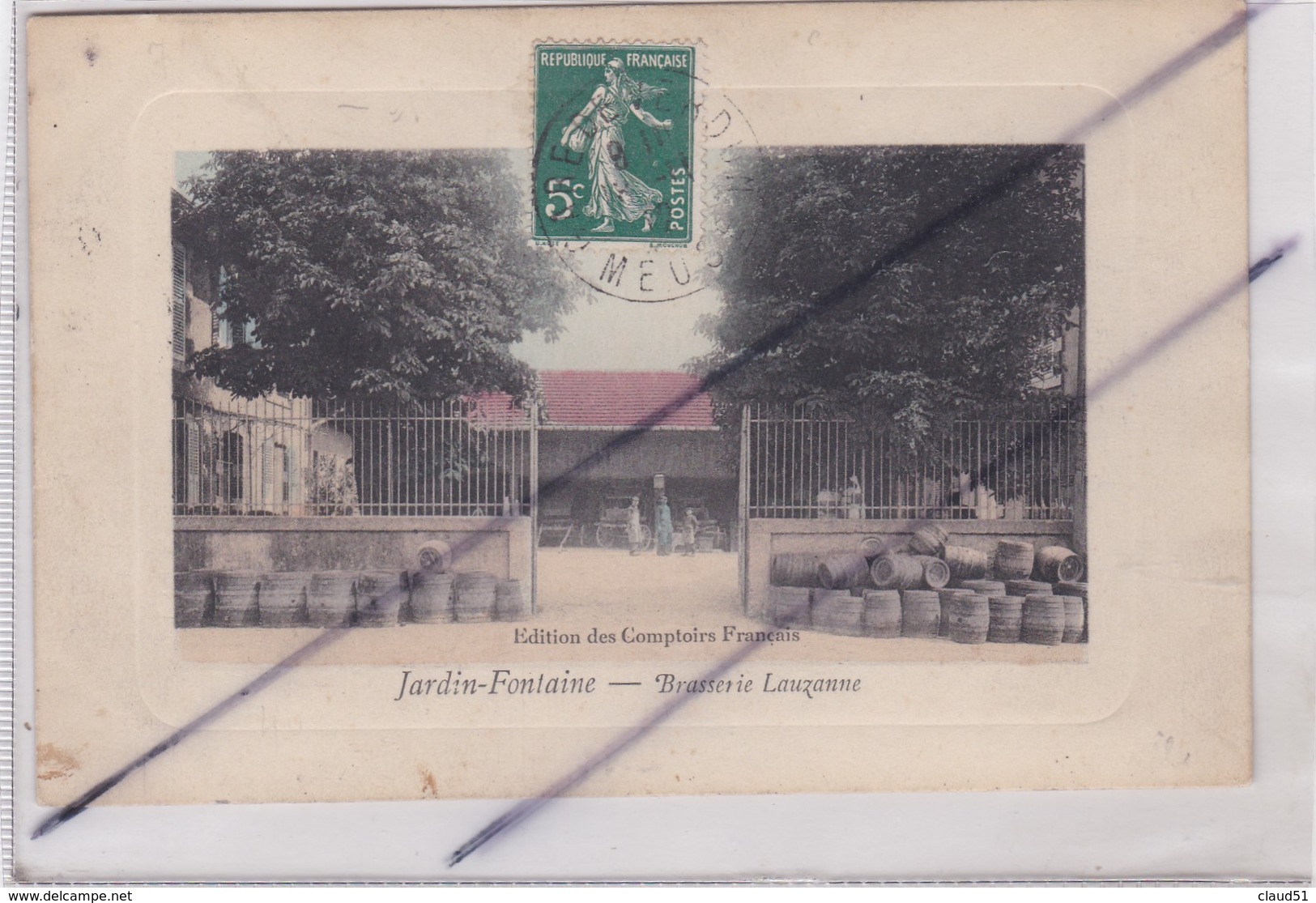 Jardin-Fontaine (55) Brasserie Lauzanne (entre Verdun Et Thierville) - Autres & Non Classés