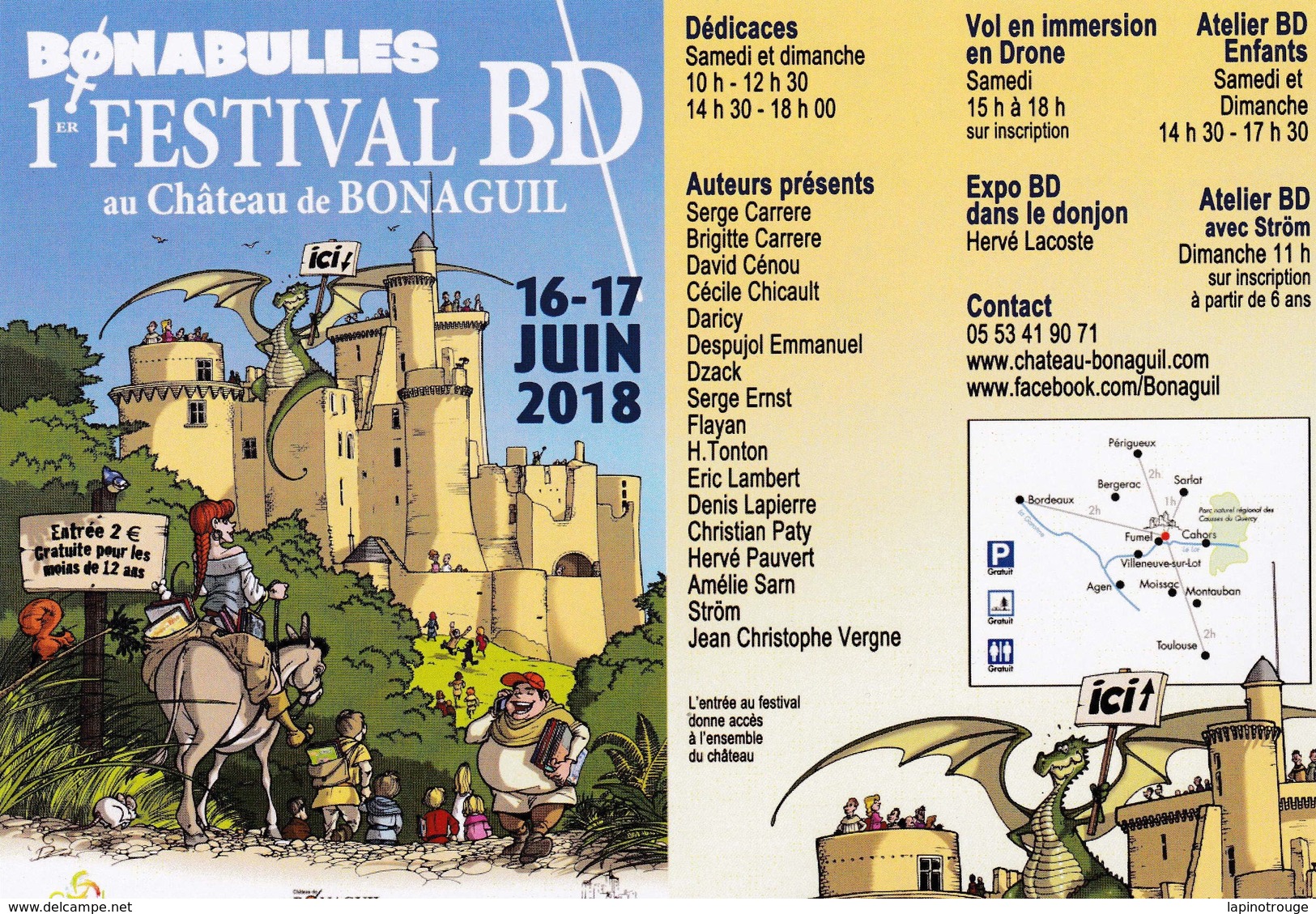 Programme DZACK Festival BD Château De Bonaguil 2018 (Les Blondes...) - Autres & Non Classés