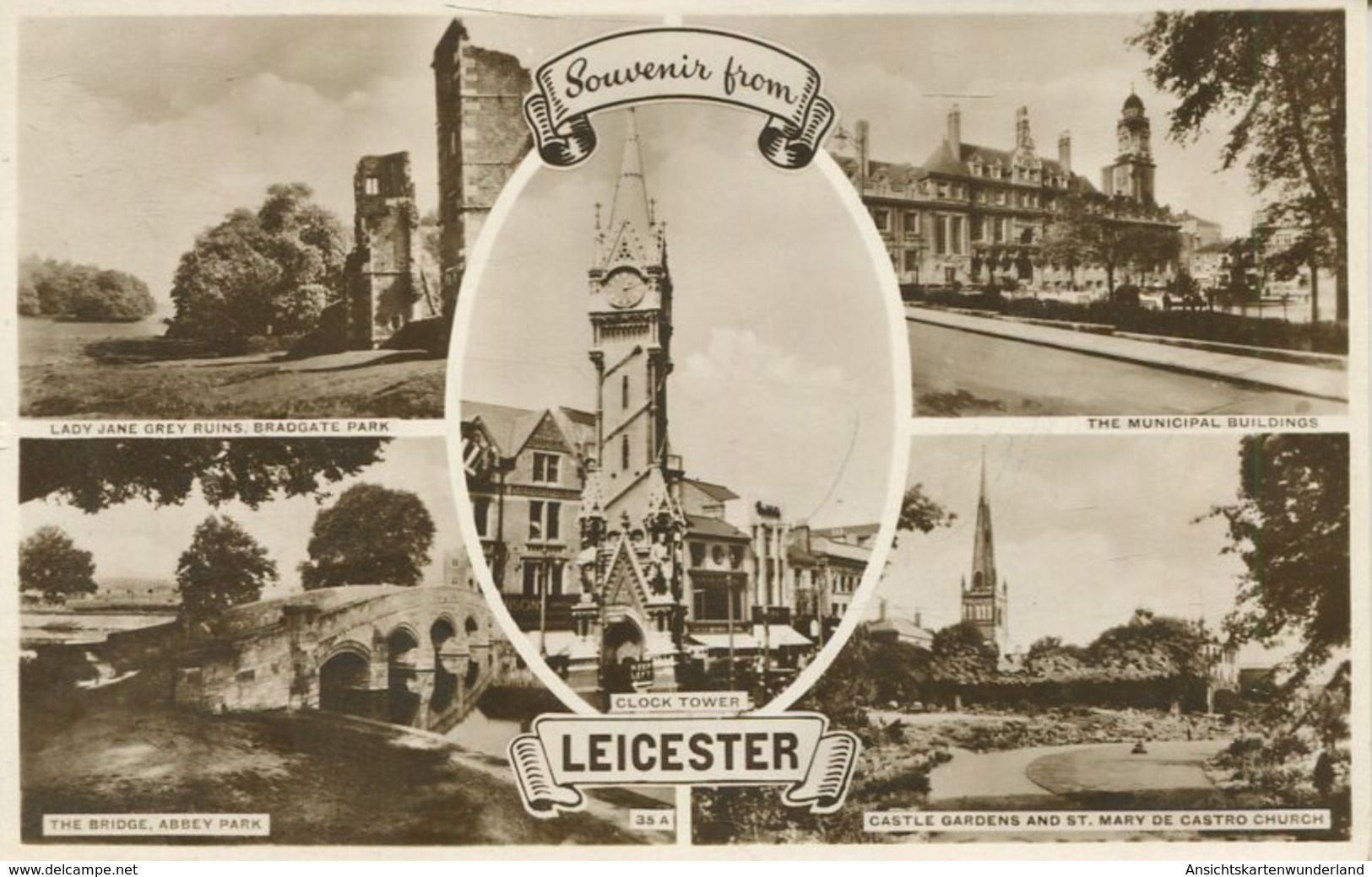 004407  Souvenir From Leicester  Multiview - Leicester