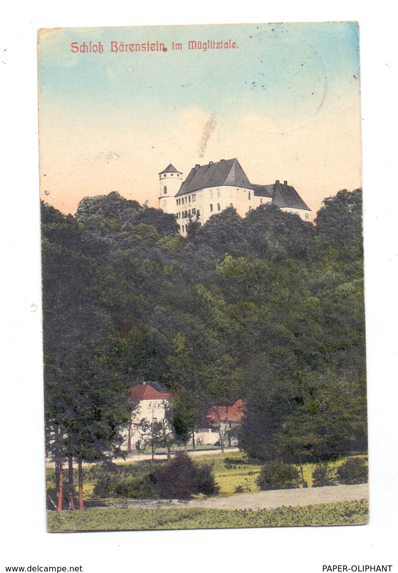 0-8243 BÄRENSTEIN, Schloss Bärenstein Im Müglitztale, 1910 - Bärenstein