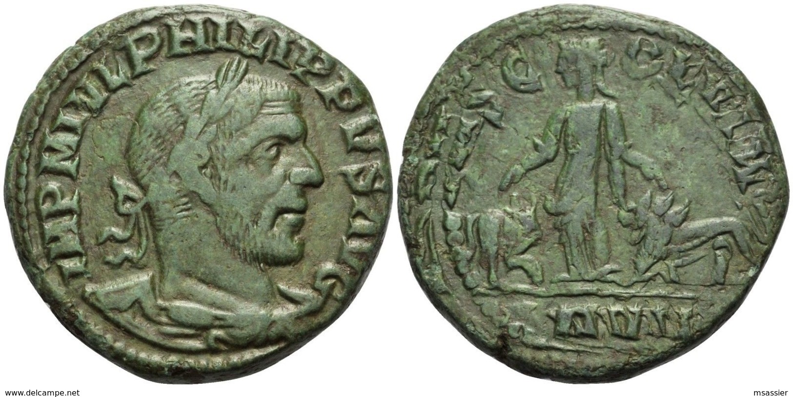 Sesterce Provinciale Viminacium / PHILIPPE Ier L'ARABE 17,48 G (Sear 3874) - The Military Crisis (235 AD To 284 AD)