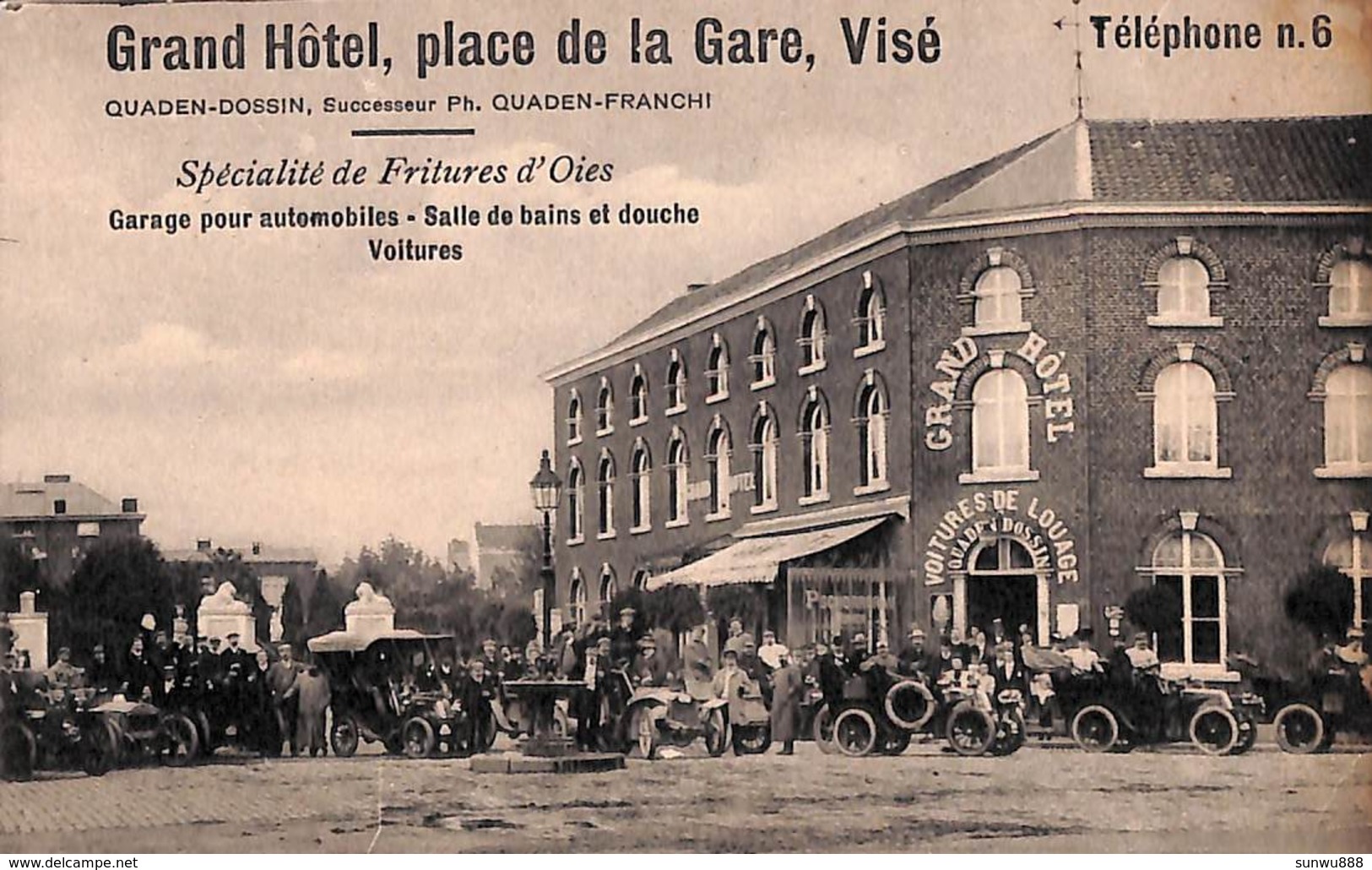 Visé - Grand Hôtel, Place De La Gare (top Animation Oldtimer, Voitures De Louage, Garage) - Wezet