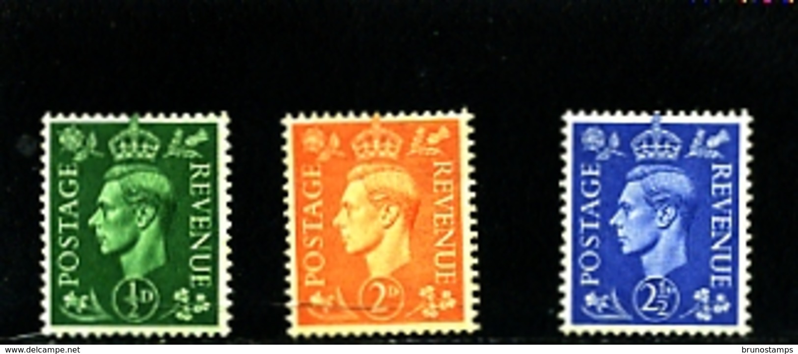 GREAT BRITAIN - 1941-42  KGVI  LIGHT COLOURS SET WATERMARK INVERTED  MINT NH - Neufs