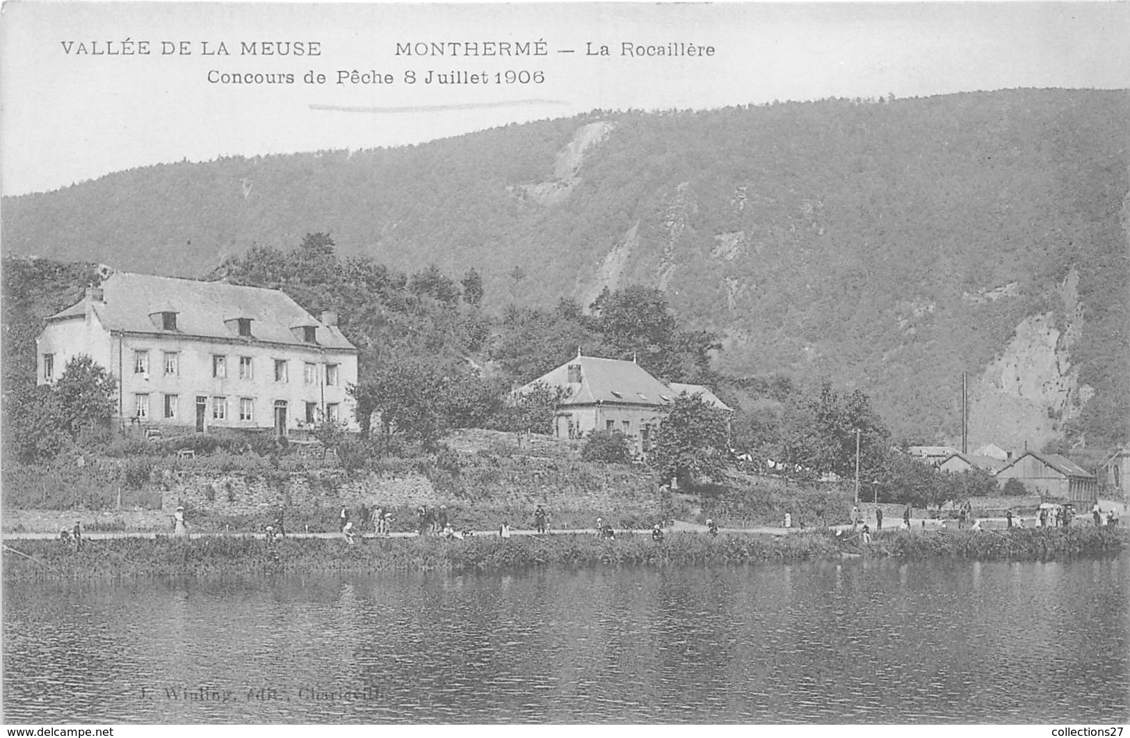 08-MONTHERME- LA ROCAILLERE , CONCOURS DE ¨PÊCHE 8 JUILLET 1906 - Montherme