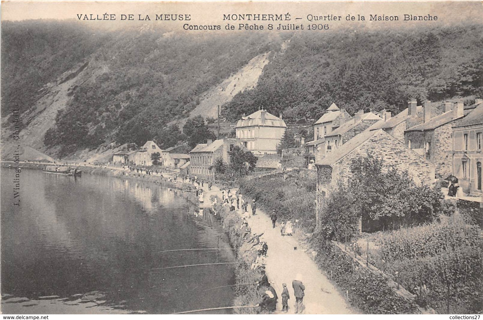 08-MONTHERME- QUARTIER DE LA MAISON BLANCHE ,  CONCOURS DE ¨PÊCHE 8 JUILLET 1906 - Montherme