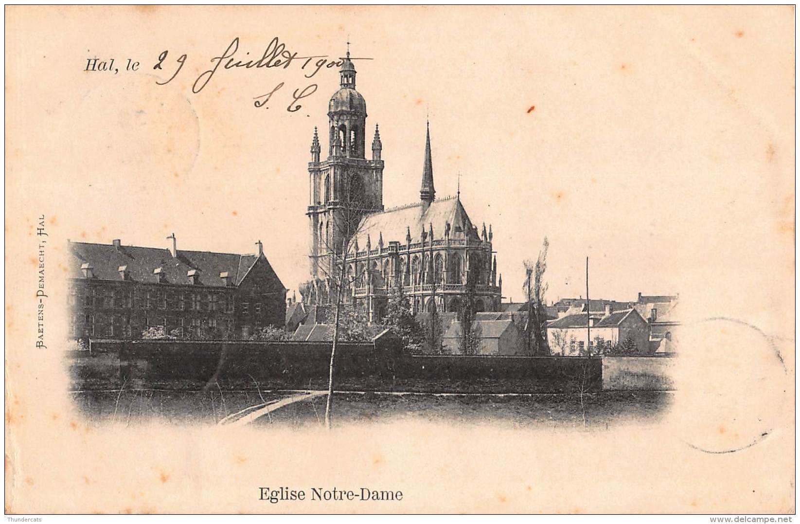 CPA  HALLE HAL EGLISE NOTRE DAME - Halle