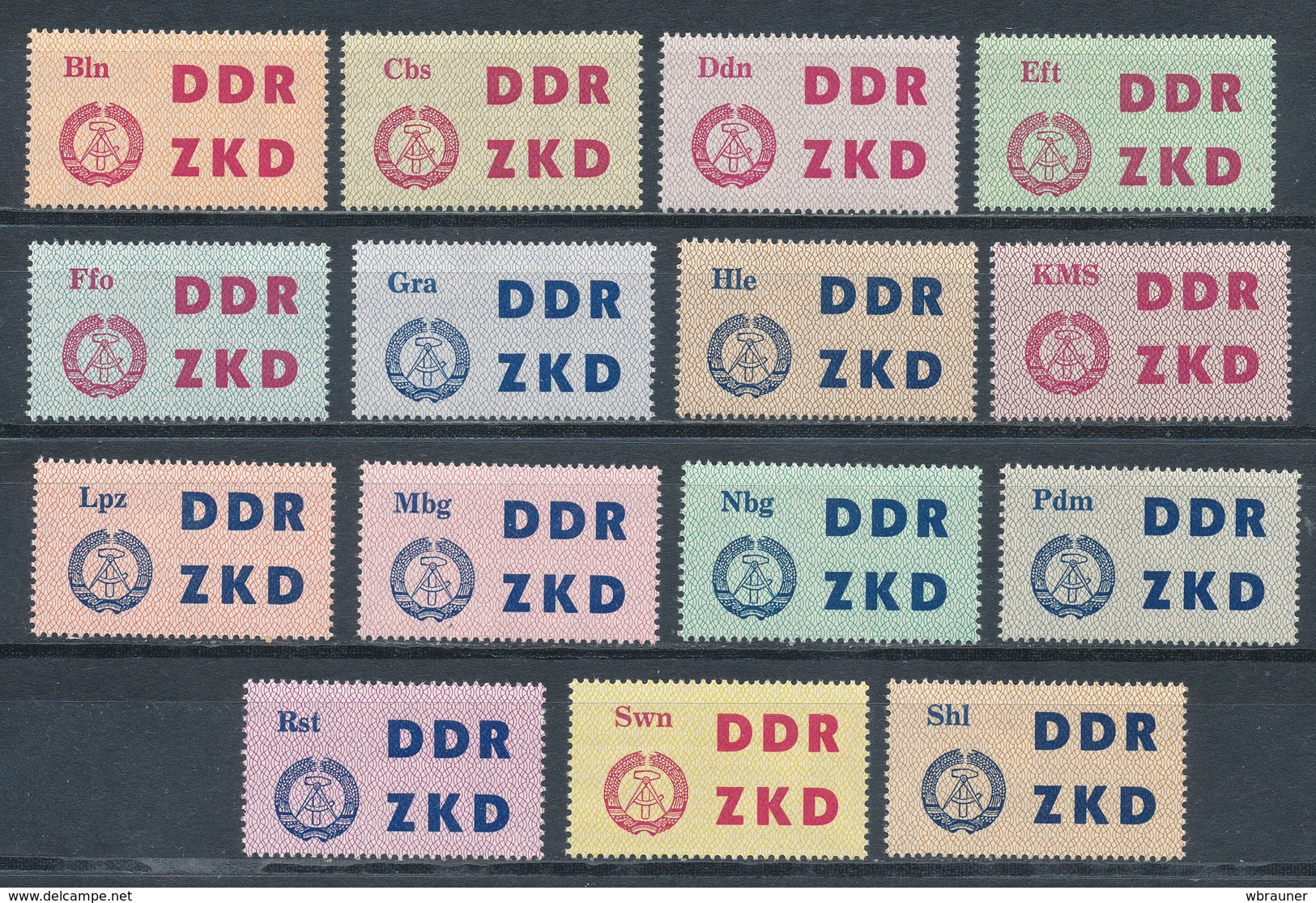 DDR Dienstmarken C 1/15 ** Mi. 40,- - Sonstige & Ohne Zuordnung