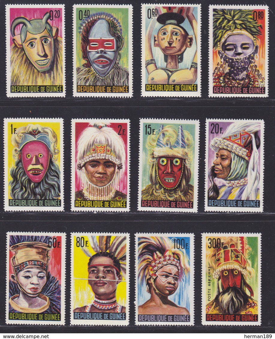 GUINEE N°  223 à 233, AERIENS N° 51 ** MNH Neufs Sans Charnière, TB (D7476) Masques Divers - Guinée (1958-...)