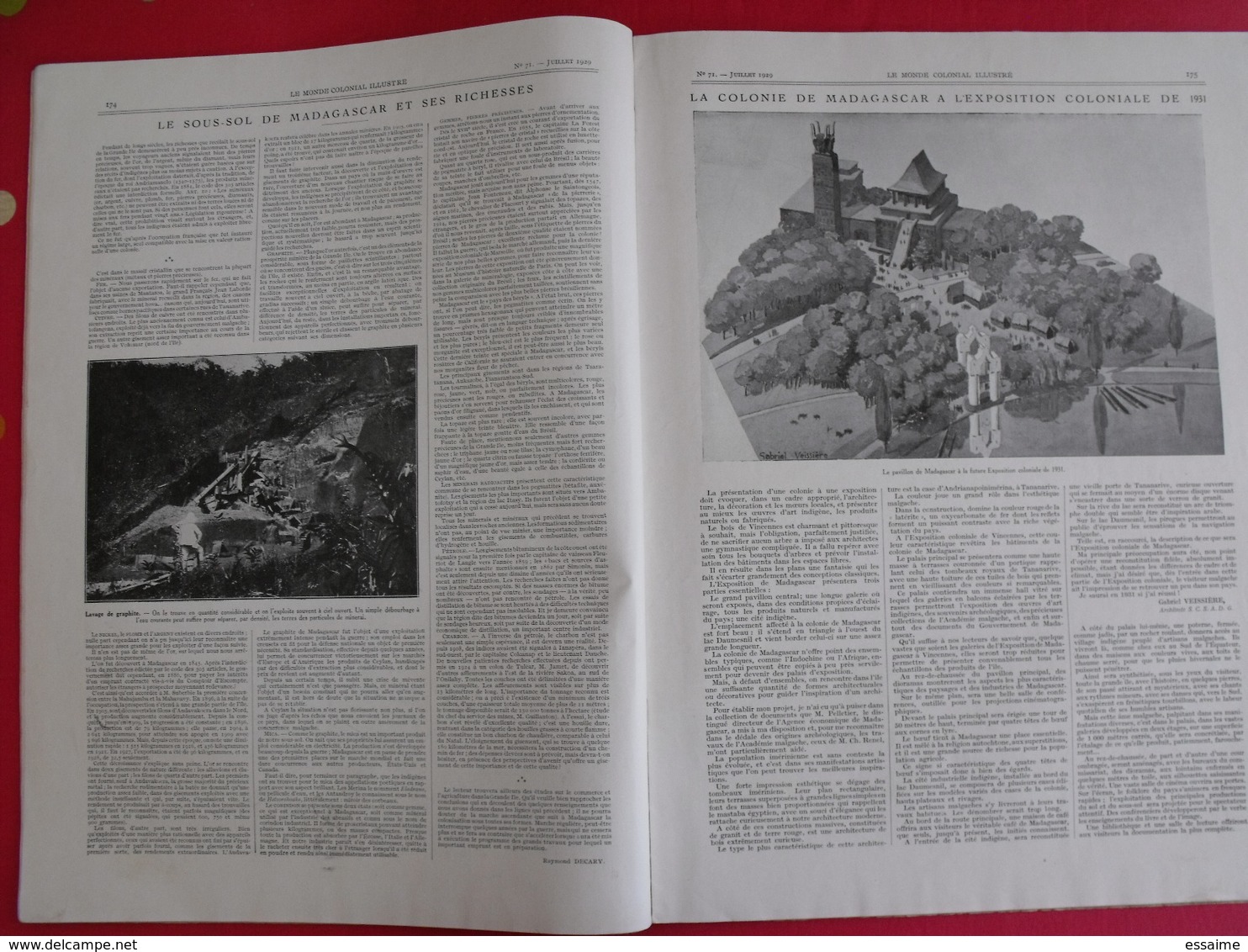 le monde colonial illustré n° 71 de 1929. heard mers australes saint-paul kerguelen madagascar réunion comores indochine